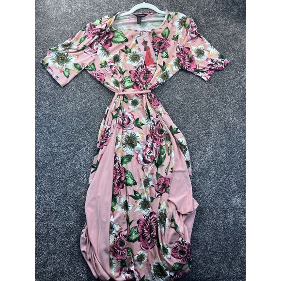 Nina Leonard Dresses & Skirts - Nina Leonard Womens Miracle Matte Jersey Floral Maxi Dress PXL‎